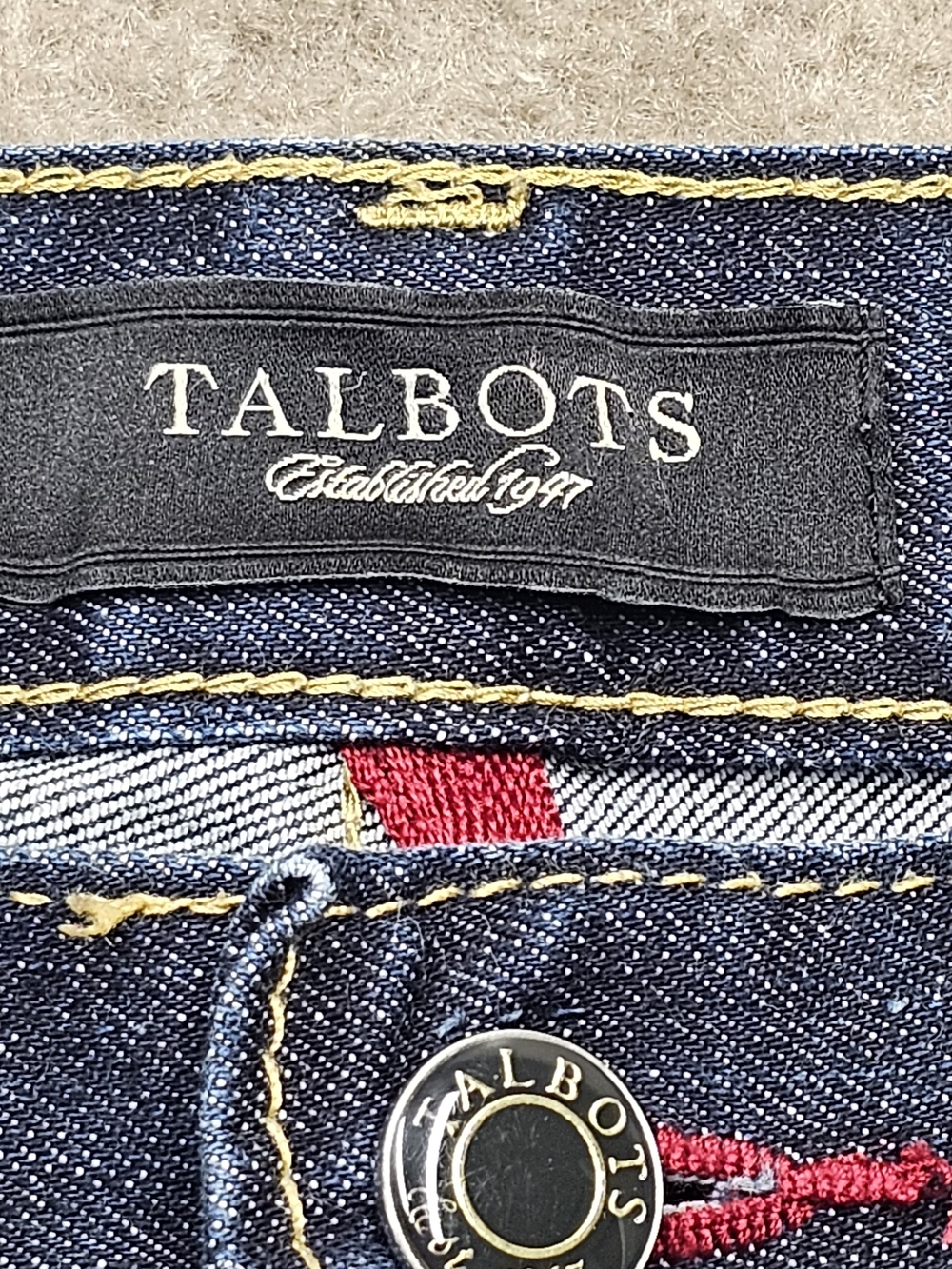 Talbots Y2K Flare Jeans Womens Size 6 Dark Wash Stretch Denim - Picture 3 of 13